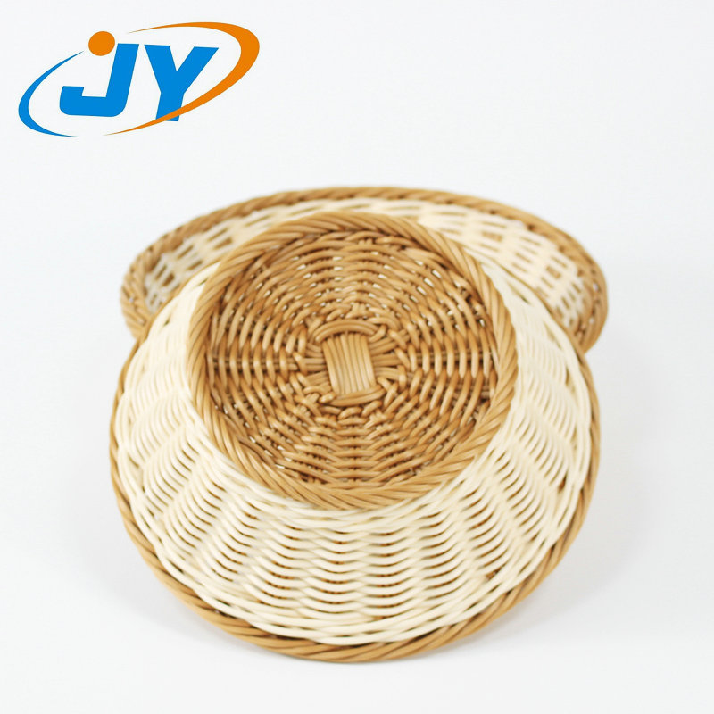 Oval poly snacks storage basket for supermarket