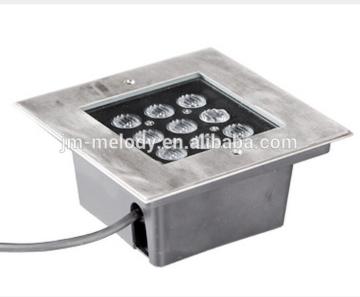 9W Waterproof IP67 24V Steady Color or RGB led Square inground light LED underground Lamp under ground Lighting