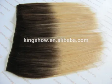 2016 new product durable and reliable balayage #14/24 clip in hair extension