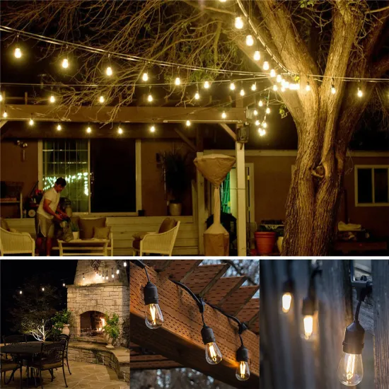 UL 23ft 12 sockets easy-installing decorative party led string light