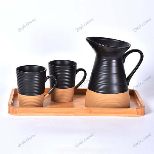 Set of 5 Ceramic Water Milk Jug Pitcher