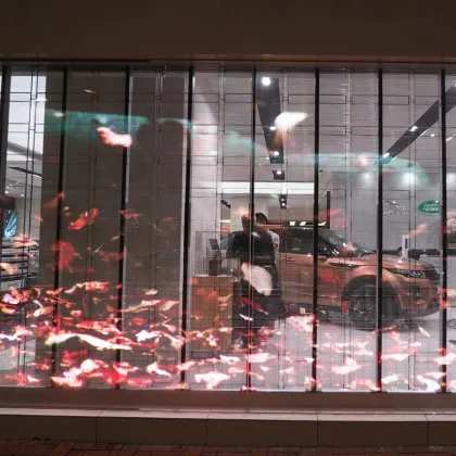 Flexible OLED TV: Transparent LED Display Window Advertising Mesh Screen