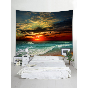 Tapestry Wall Hanging Ocean Beach Sea Wave Series Tapestry Sunrise Sunset Dusk Tapestry for Bedroom Home Dorm Decor