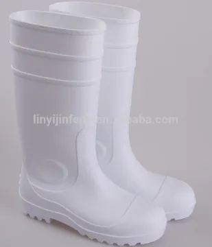 Unisex White PVC Rubber Food Industry Working Boots