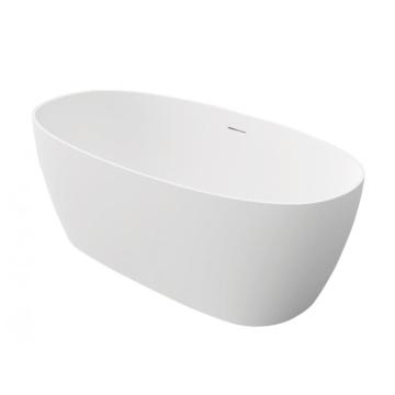 Oval Freestanding Bathtub In White Color