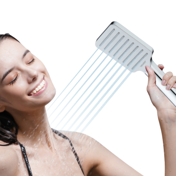 Chromed Water Saving Rainfall Handheld Shower Head for Bathroom
