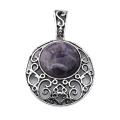 20MM Cabochon Alloy Gemstone Pendant