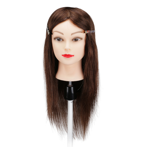 Hairdresser 100% Real Human Hair Dummy Training Mannequin Doll Head