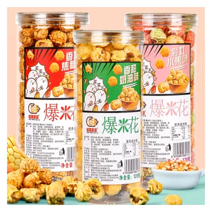 Wholesale Bottled Popcorn Snacks - 120g Popcorn Grain Snacks Variety Pack