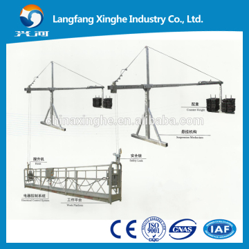 ZLP630 hot galvanized steel suspended working platform / temporary gondola / construction machine
