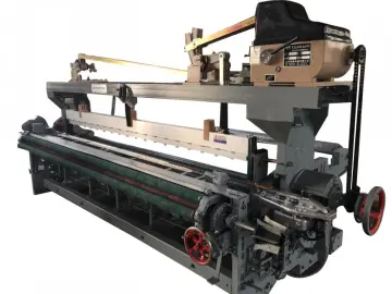 Flexible cam dobby shuttless jute rapier loom