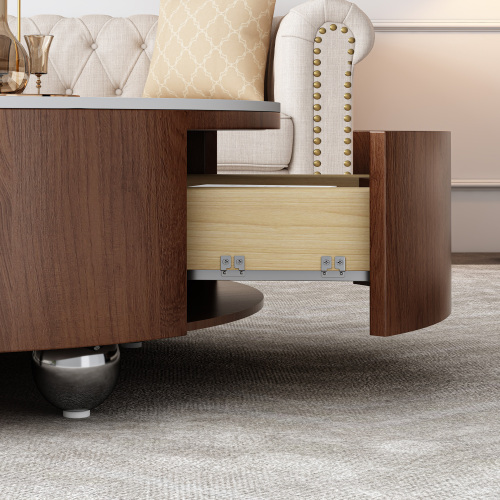 Rustic Round Coffee Table5