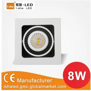 8W COB LED rectangle dimmable grille light