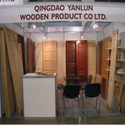 qingdao factory made sliding with hardware solid paulownia wood wardrobe door designs