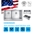 1.5mm Double Bowl Apron Kitchen Sink for Sale