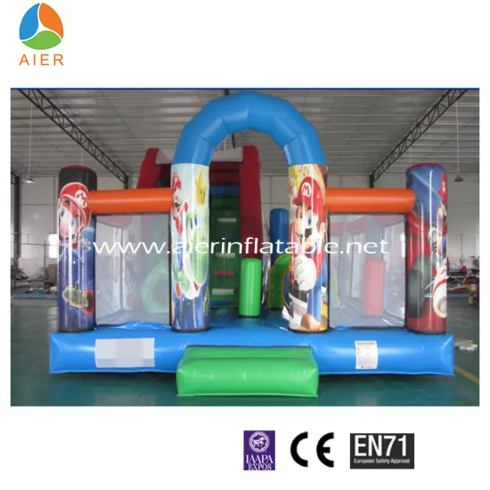 2016 Giant Mario Bouncy Park Inflatable Fun City for Big Inflatable kids playground
