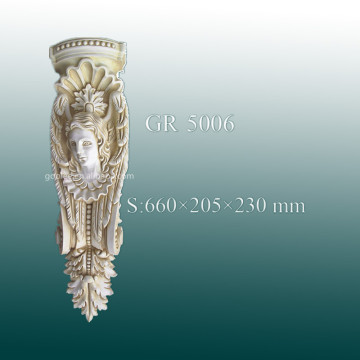 European Style Polyurethane Exterior Carved Corbel