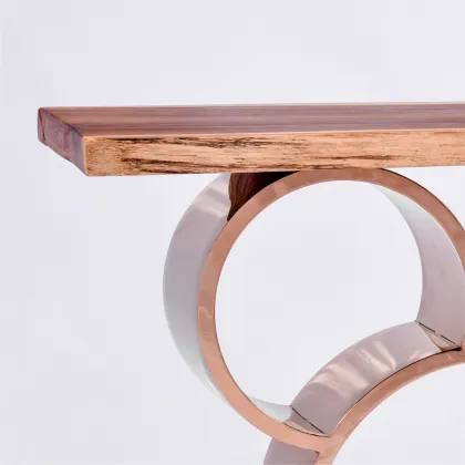 Goolee Fashion Design Wooden Top Metal Base Hobby Lobby Console Table