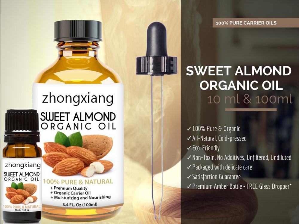 Cold pressed food grade Sweet almond oil bulk