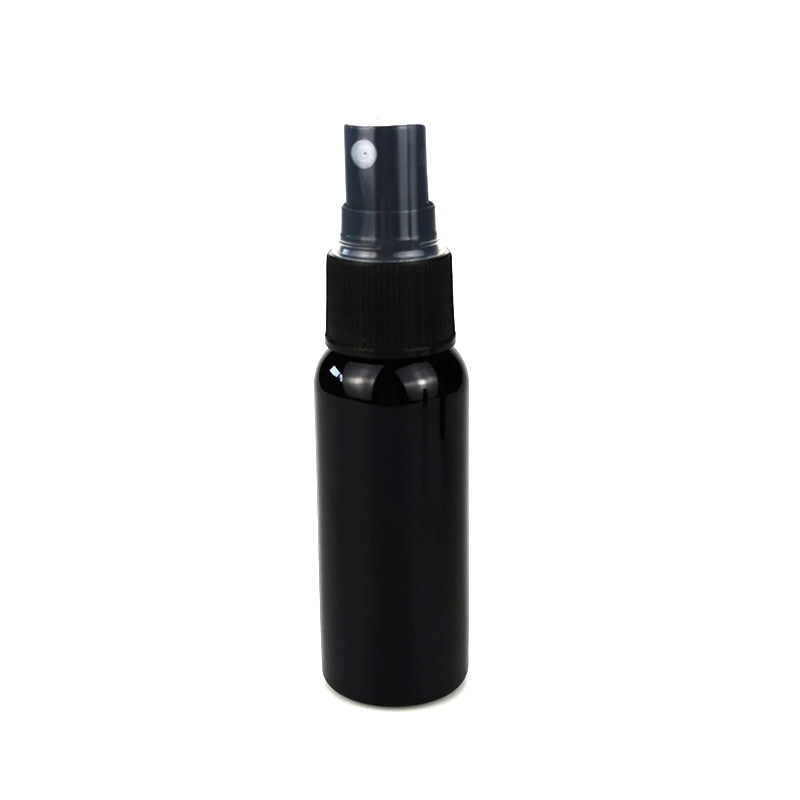 Mini bottiglie a spruzzo a nebbia fine nera nera 30 ml