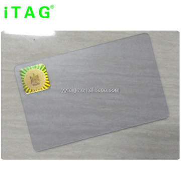 Clear Transparent Hologram Logo Printed Plastic Cards