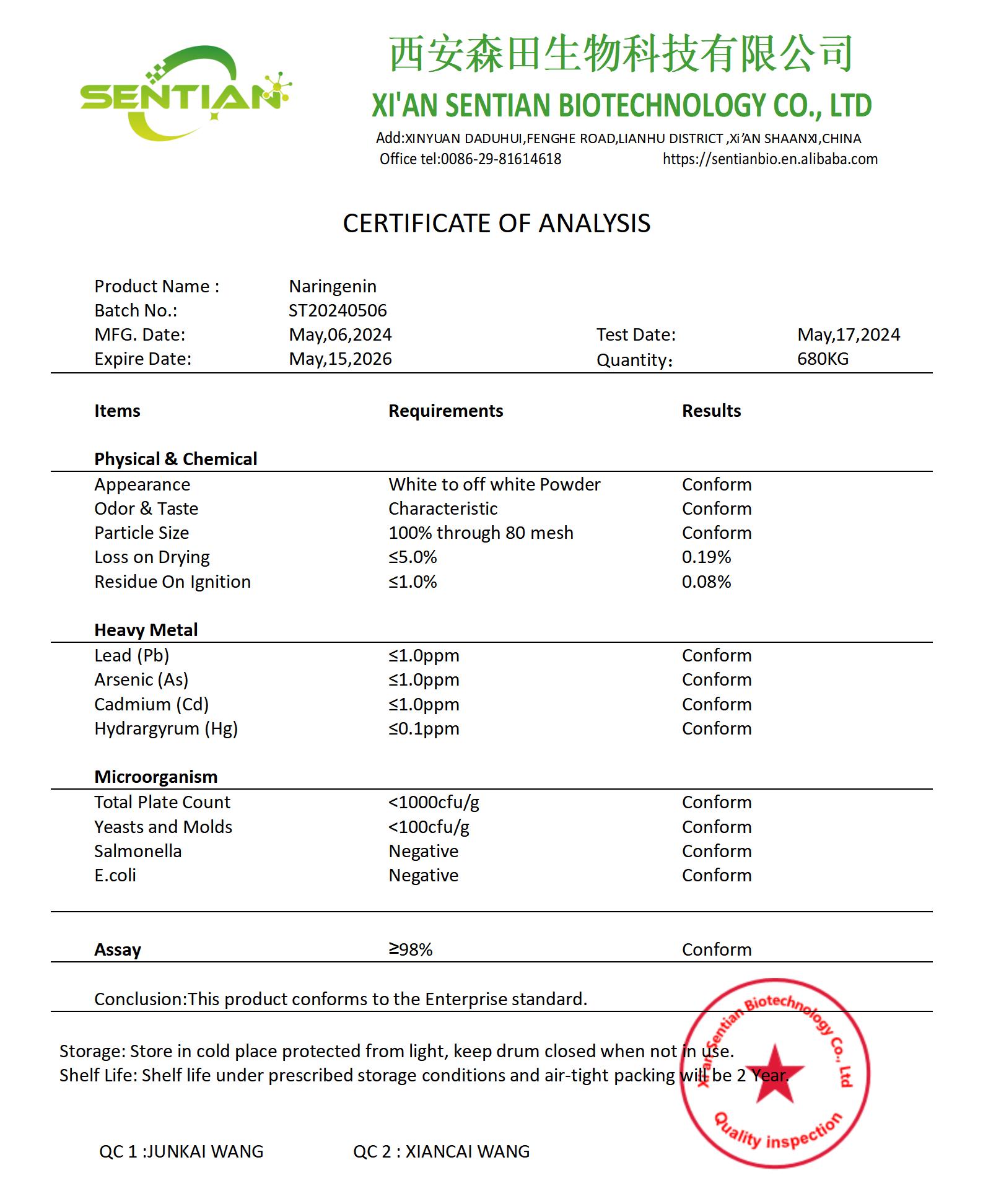 Naringenin 98%-COA_01