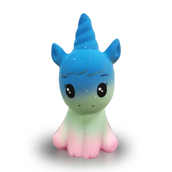 Galaxy Unicorn Squishy Toy - PU Foam Stress Ball for Animals" 

However, considering typical SEO practices and keyword placement, you might want a title like this:

"PU Foam Galaxy Unicorn Squishy Toy - Stress Ball for Kids and Adults" 

This title places