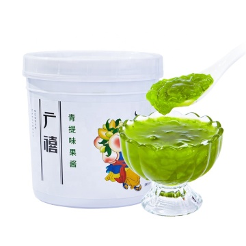 1,3 kg Bubble Tee Rohstoffe: Authentische grüne Traubenmarmelade mit Zellstoff