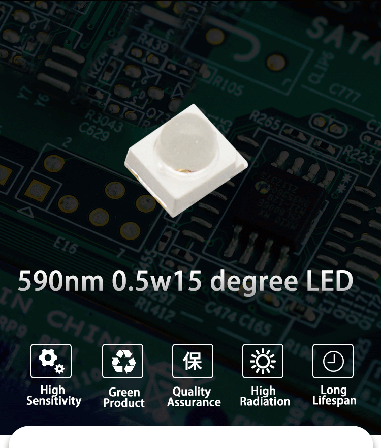 Dome-Surface-Mount-LEDs-Yellow-590nm-15-degree-2835-2835FYC59D10L20A15-Dome-Lens-SMD-LED-2835-15-Degree-yellow-LED-0_01