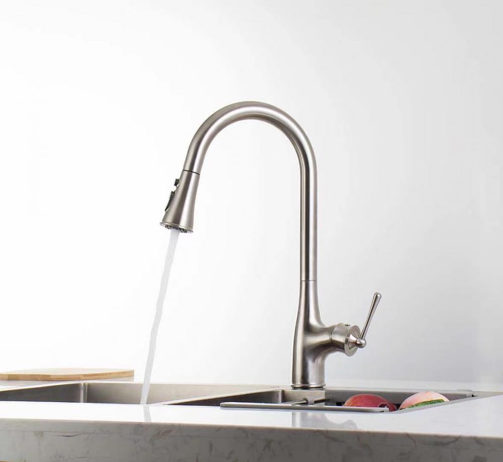Water Tap Pull Down Sprayer Sink Kitchen Faucet