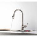 Factory supply chrome cheap zinc body kitchen sink faucet with flexible hose