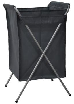 gray laundry basket with frame