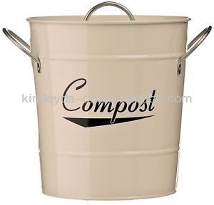 Removable inner buckets Cream Kitchen Compost bin