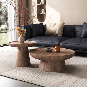 2024 Luxury Minimalist Solid Wood Coffee Table for Small Spaces