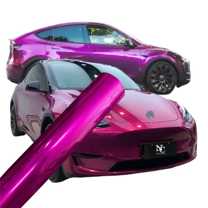 Glossy Metal Jam Purple Car Wrap