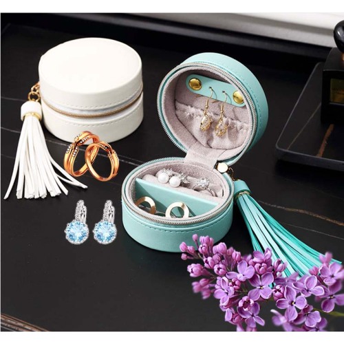 Portable Jewellery Boxes PU Leather Portable Jewelery Packaging Gift Boxes Factory