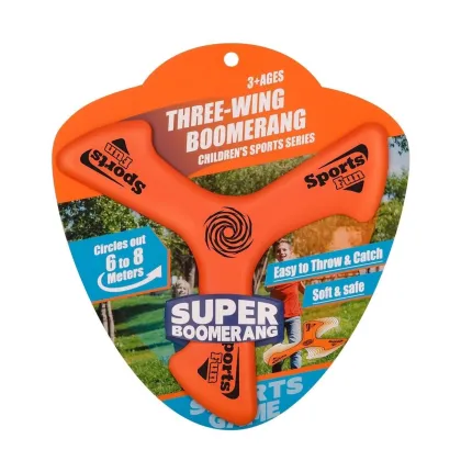 Safe and Fun: Dart Board Launcher and EVA Foam Boomerang Flying Discs for Stress Relief and Outdoor Games