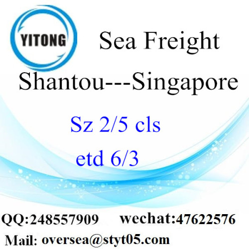 Shantou Port LCL Konsolidierung nach Singapur