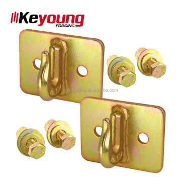 Keyoung China Factory Direct Sale G70 Forged Steel Bolt On Grab Hook 3/8" Tractor Bucket Grab Hook