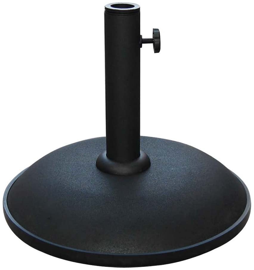 Foldable umbrella base in black color