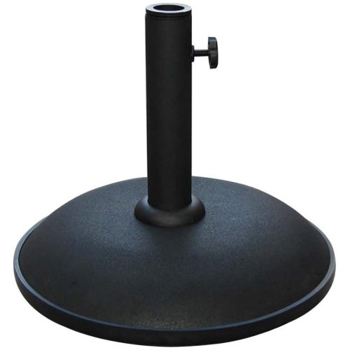 Foldable umbrella base in black color