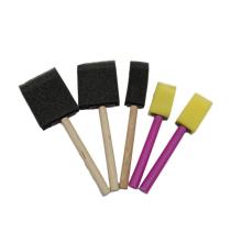 Foam Paint Wooden Handle Sponge Brush Art Tool