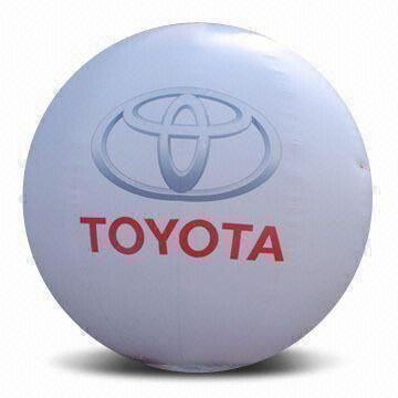 Advertising Inflatable Toyota Balloon, Diameter of 10ft with Blower, OEM Orders are Welcome