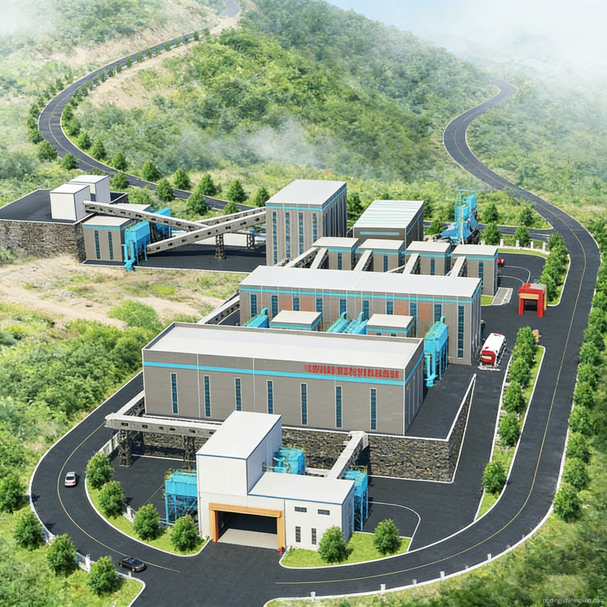 Linha de produção de agregado de pedra de 1000 TPH