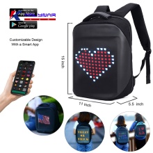 Smart LED -scherm Backpack met USB -opladen