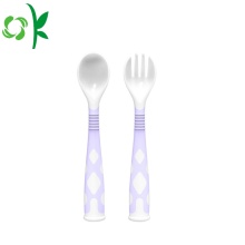 Spoon Fork Set Baby Safe Soft Silicone Spoon