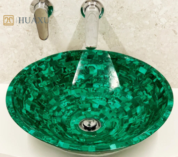 Huaxu Agate Vanity Top Wash Basin Sink