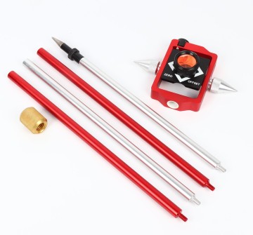 Hot Sale Mini Sliding Prism and Pin Pole Kit with Circular Bubble Constant Offset for Trimble Total Station