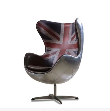 Imported Leather Grey Luxury Rocking Reclining Office Arm Chair