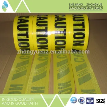 Printed opp + pe woven fabric apply for warning tape